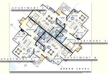 Apartment Plans - 1 Bedroom 2/Key, Studio - Dreamcatcher Holiday Apartments, Port Douglas Australia 